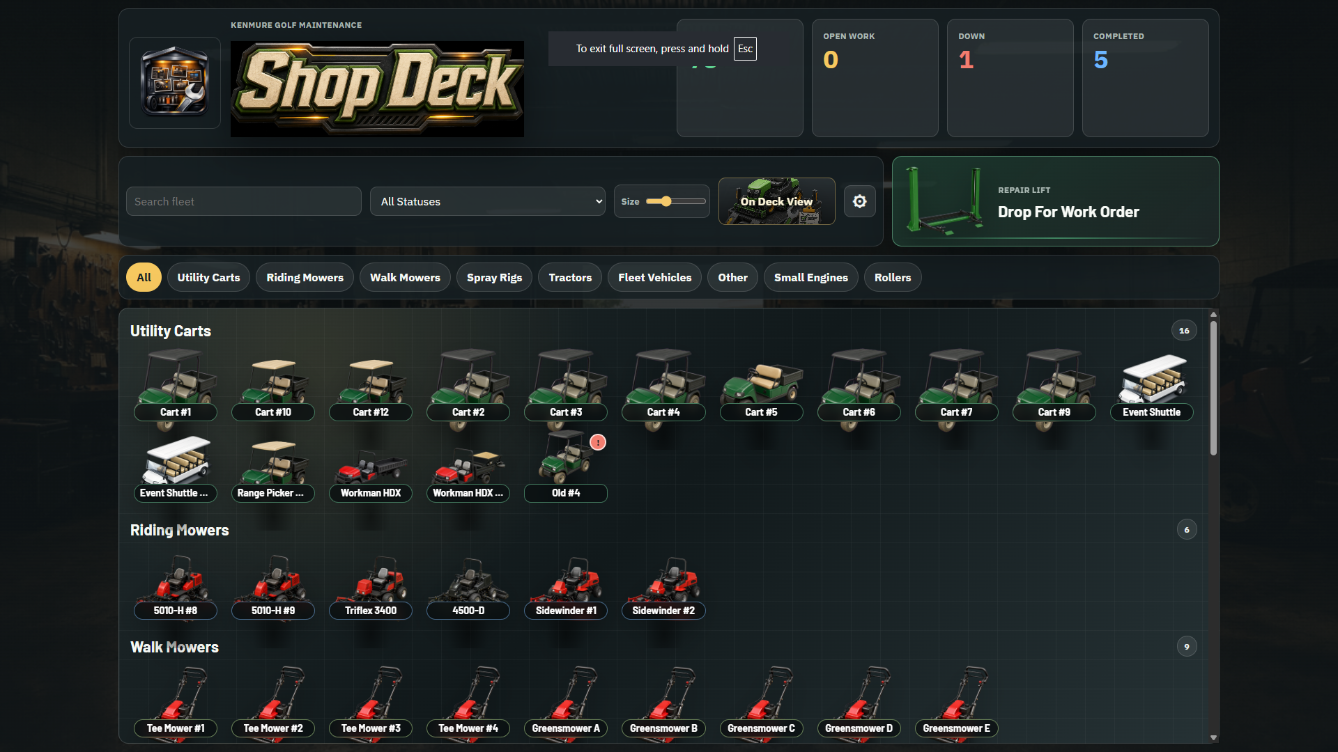 Mechanics Bay screenshot